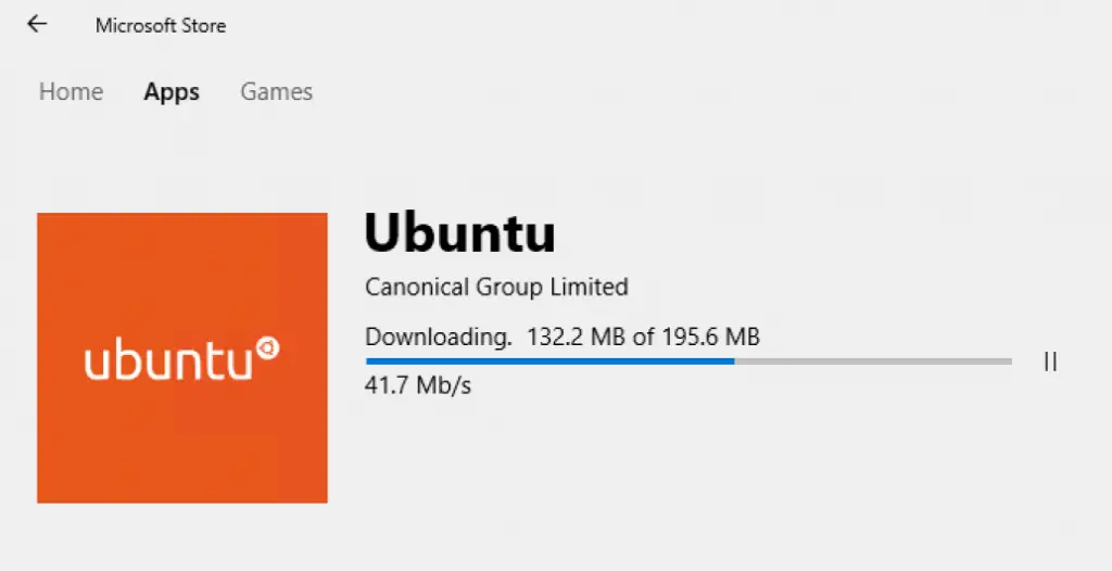 Ubuntu on Windows Microsoft Store download