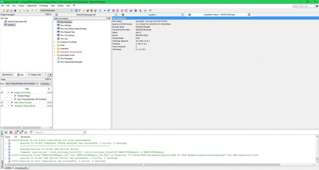 MAX II CPLD Basic Getting Started Tutorial - The EECS Blog