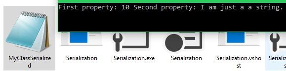 c# binary serialization resulting output