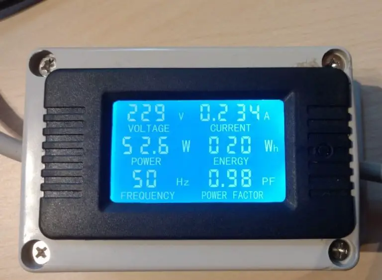 DIY Power and Power Factor LCD display on