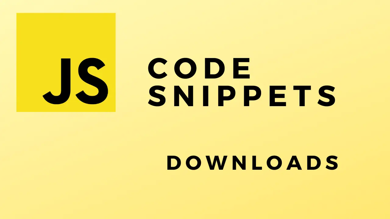 Code Snippets Downloads