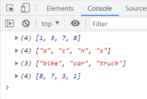 Javascript Sorting And Reversing An Array - The EECS Blog