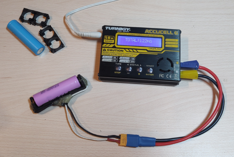 18650 battery resistance measurement