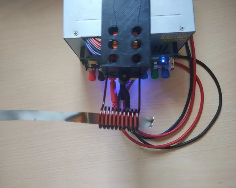 DIY handheld induction heater parts test