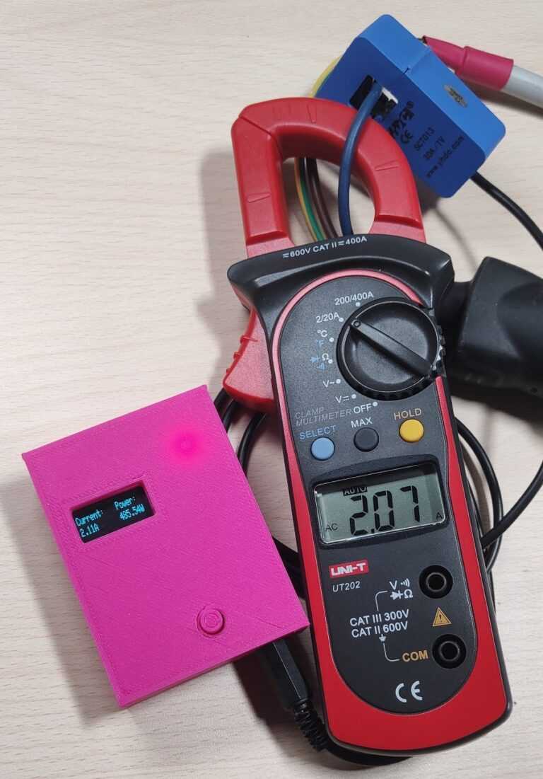 DIY Current Clamp Meter Measurement 1