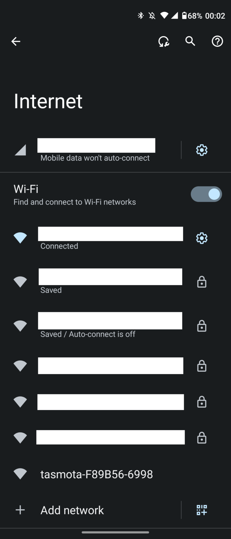 tasmota wifi connect 1