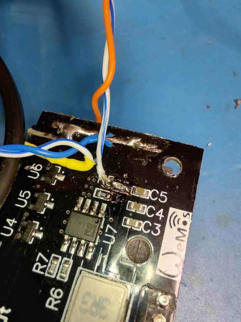 PCB power switch connection