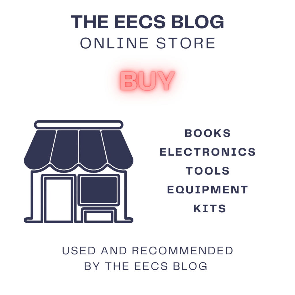 the eecs blog online store white background