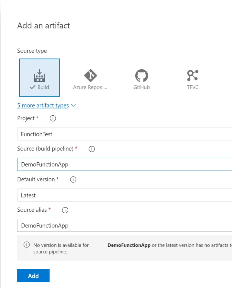 Azure DevOps create new release pipeline 3