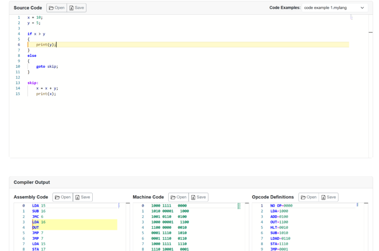 AsmIDE + MyLang Compiler Symbols 3