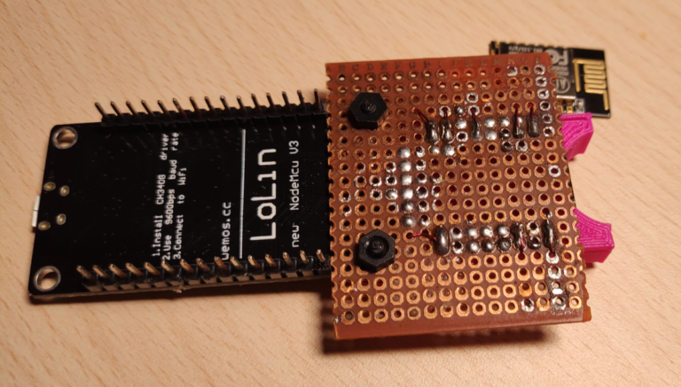 ESP8266 Module Programmer Bottom Connections