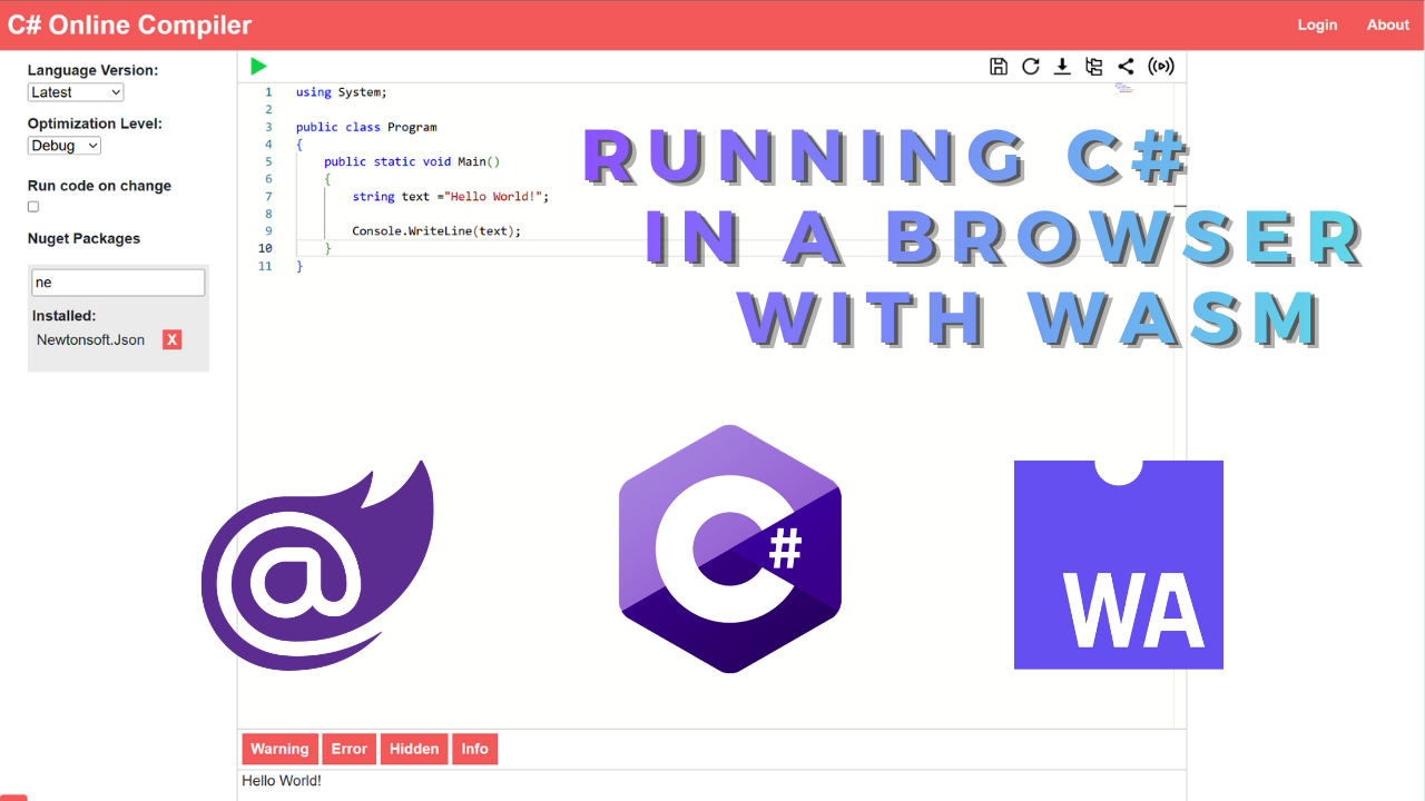 Running C# In A Browser With WASM