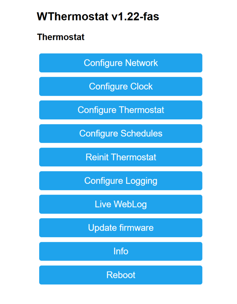 WThermostat FAS