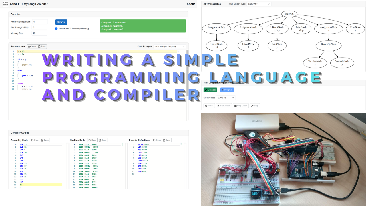 Writing a Simple Programming Language And Compiler