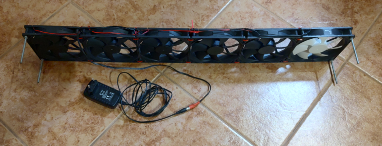 diy pc fan for central heating radiator side