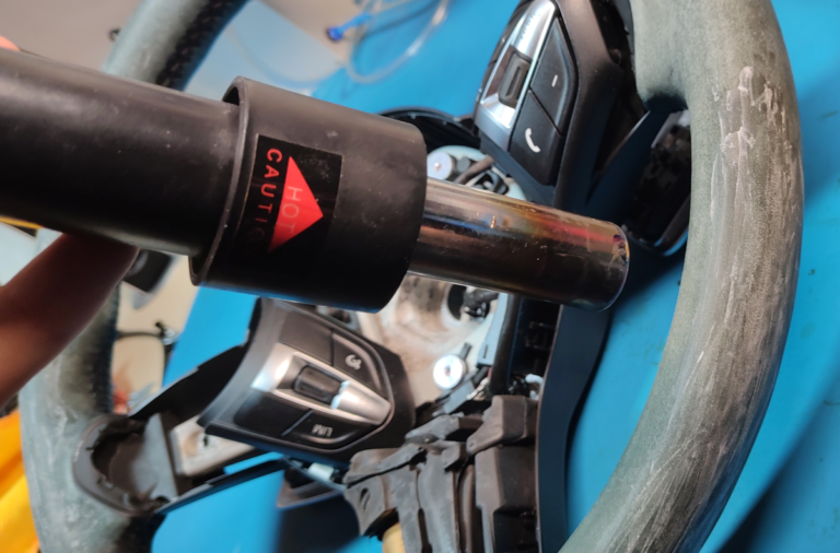bmw f10 steering wheel filler drying