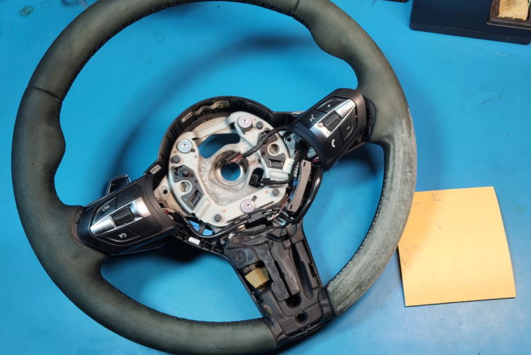 bmw f10 steering wheel sanding